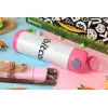 Easter candle, Childrens hot water bottle, stainless steel, with safety straw, PINK (500ml)