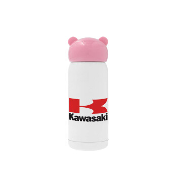 Kawasaki, Ροζ ανοξείδωτο παγούρι θερμό (Stainless steel), 320ml