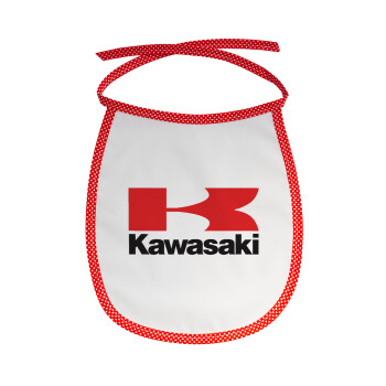 Kawasaki, Σαλιάρα μωρού αλέκιαστη με κορδόνι Κόκκινη