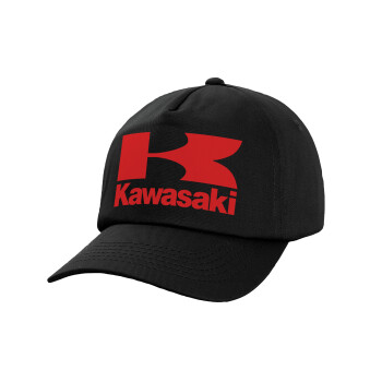 Kawasaki, Καπέλο παιδικό Baseball, 100% Βαμβακερό,  Μαύρο