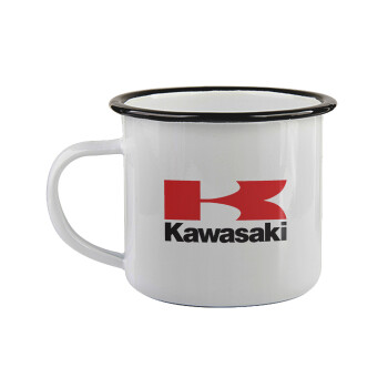 Kawasaki, Κούπα εμαγιέ με μαύρο χείλος 360ml