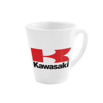 Kawasaki, Κούπα κωνική Latte Λευκή, κεραμική, 300ml