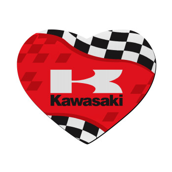Kawasaki, Mousepad καρδιά 23x20cm