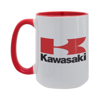 Kawasaki, Κούπα Mega 15oz, κεραμική Κόκκινη, 450ml