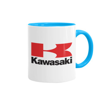 Kawasaki, Mug colored light blue, ceramic, 330ml