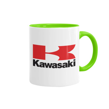 Kawasaki, Κούπα χρωματιστή βεραμάν, κεραμική, 330ml