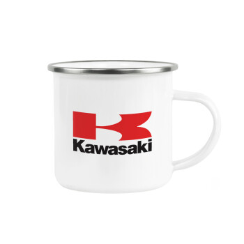 Kawasaki, Κούπα Μεταλλική εμαγιέ λευκη 360ml