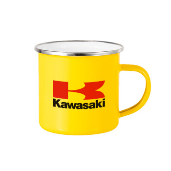 Kawasaki, Κούπα Μεταλλική εμαγιέ Κίτρινη 360ml