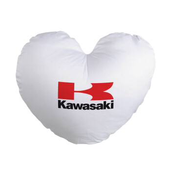 Kawasaki, Μαξιλάρι καναπέ καρδιά 40x40cm περιέχεται το  γέμισμα