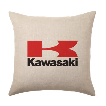 Kawasaki, Μαξιλάρι καναπέ ΛΙΝΟ 40x40cm περιέχεται το  γέμισμα