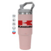 Pink color, 890ml (30oz) stainless Steel Tumbler with Handle