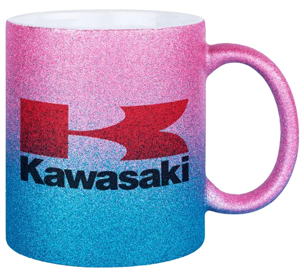 Kawasaki — Κούπα Χρυσή/Μπλε Glitter, κεραμική, 330ml