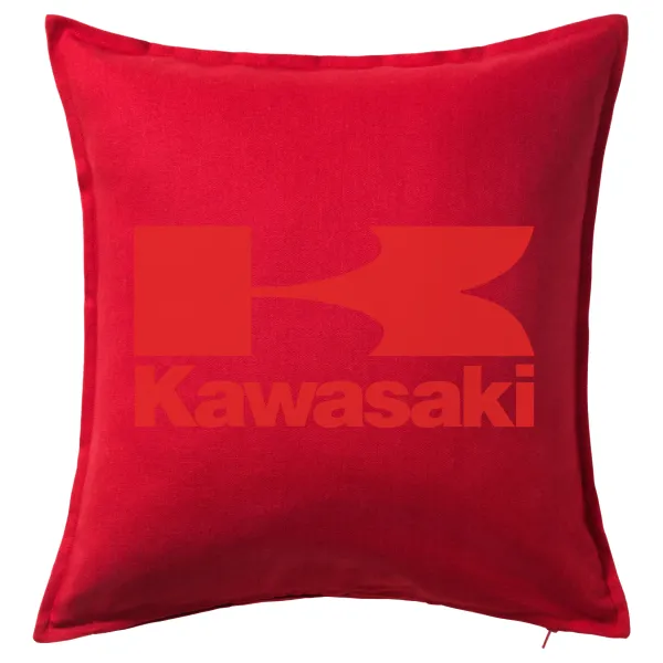 Kawasaki — Μαξιλάρι καναπέ Κόκκινο 100% βαμβάκι, περιέχεται το γέμισμα (50x50cm)