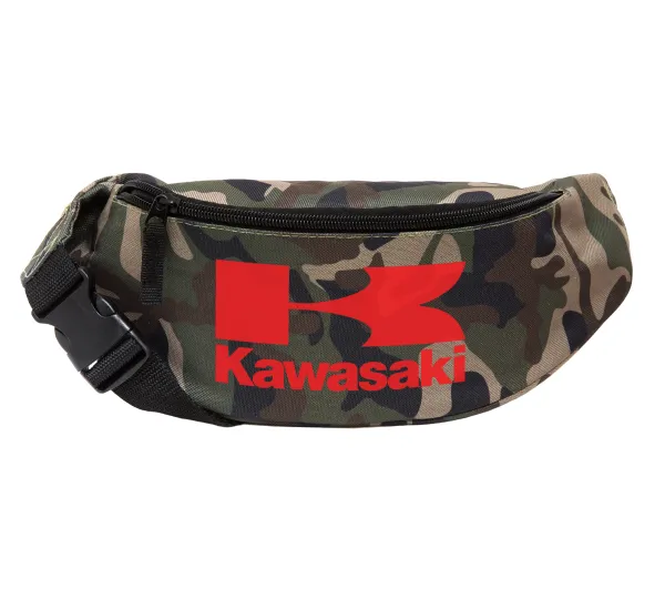 Kawasaki — Unisex waist bag (banana) in Jungle camouflage color with 2 pockets