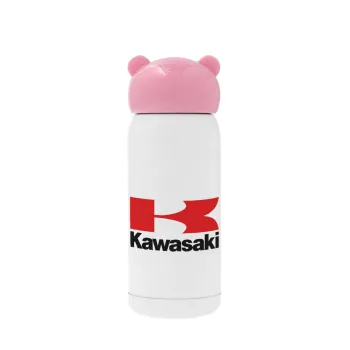 Kawasaki, Pink stainless steel thermal flask, 320ml