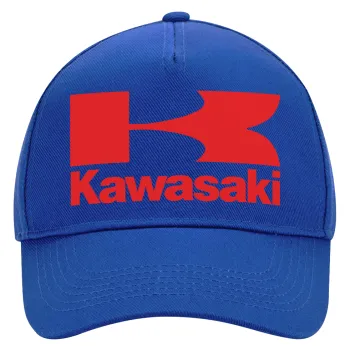 Kawasaki, Καπέλο Ενηλίκων Ultimate ΜΠΛΕ, (100% ΒΑΜΒΑΚΕΡΟ DRILL, ΕΝΗΛΙΚΩΝ, UNISEX, ONE SIZE)