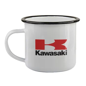 Kawasaki, Κούπα εμαγιέ με μαύρο χείλος 360ml