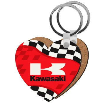Kawasaki, Μπρελόκ Ξύλινο καρδιά MDF