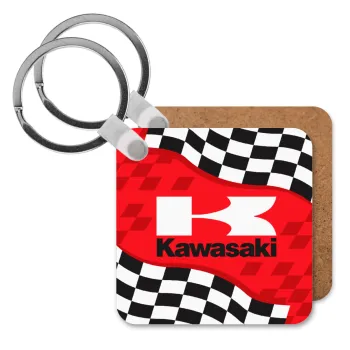 Kawasaki, Μπρελόκ Ξύλινο τετράγωνο MDF