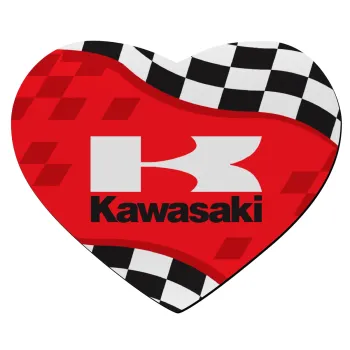 Kawasaki, Mousepad καρδιά 23x20cm