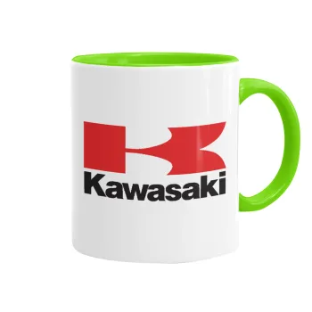 Kawasaki, Κούπα χρωματιστή βεραμάν, κεραμική, 330ml