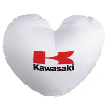 Kawasaki, Μαξιλάρι καναπέ καρδιά 40x40cm περιέχεται το  γέμισμα