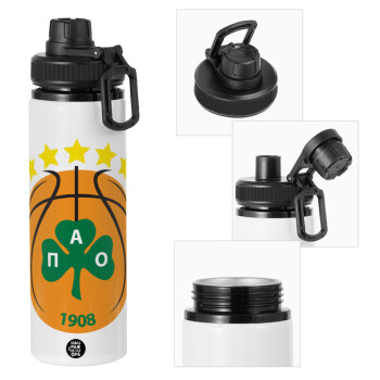 PAO BC, Metal water bottle with safety cap, aluminum 850ml