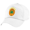 5-Panel Cap White, 100% Cotton (Twill), (UNISEX, ONE SIZE)