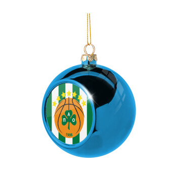 PAO BC, Χριστουγεννιάτικη μπάλα δένδρου Μπλε 8cm