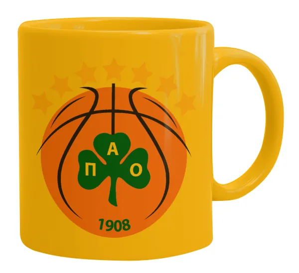 ΠΑΟ BC — Κούπα, κεραμική κίτρινη, 330ml
