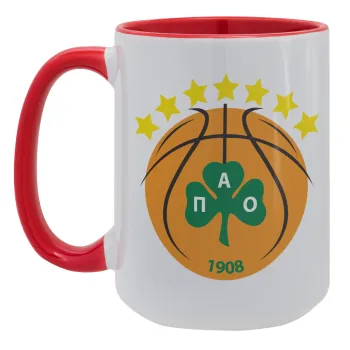 ΠΑΟ BC, Κούπα Mega 15oz, κεραμική Κόκκινη, 450ml