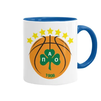 ΠΑΟ BC, Κούπα χρωματιστή μπλε, κεραμική, 330ml