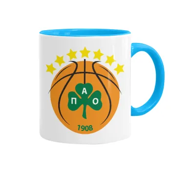 ΠΑΟ BC, Κούπα χρωματιστή γαλάζια, κεραμική, 330ml