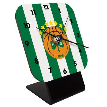 PAO BC, Quartz Wooden table clock with hands (10cm)