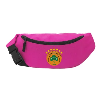 PAO BC, Unisex waist bag (banana) in PINK color with 2 pockets