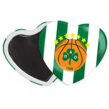 PAO BC, Μαγνητάκι καρδιά (57x52mm)