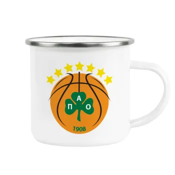 PAO BC, Metallic enamel cup white 360ml