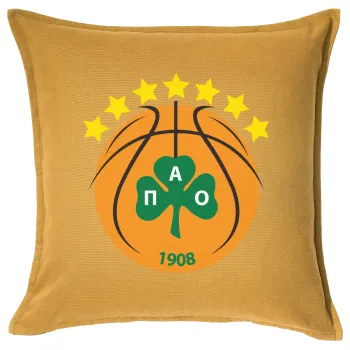 PAO BC, Sofa cushion YELLOW 50x50cm includes filling