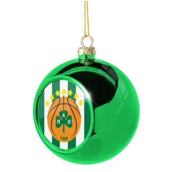 PAO BC, Green Christmas tree ornament ball 8cm