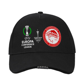 Ολυμπιακός νικητής UEFA Europa Conference League Champion 2023/24, Καπέλο Εργασίας & Δραστηριοτήτων με LED Φως - Ιδανικό για Νύχτα & Χαμηλό Φωτισμό (100% ΒΑΜΒΑΚΕΡΟ, ΕΝΗΛΙΚΩΝ, UNISEX)