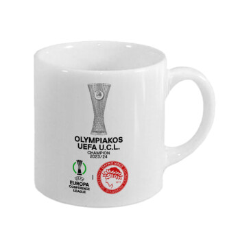 Ολυμπιακός νικητής UEFA Europa Conference League Champion 2023/24, Κουπάκι κεραμικό, για espresso 150ml
