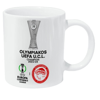 Ολυμπιακός νικητής UEFA Europa Conference League Champion 2023/24, Κούπα Giga, κεραμική, 590ml