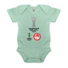 Βρεφικό φορμάκι μωρού, 0-18 μηνών, mint (Μέντα), 100% Organic Cotton, κοντομάνικο