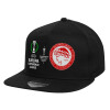 Καπέλο παιδικό Flat Snapback, Μαύρο (100% ΒΑΜΒΑΚΕΡΟ, ΠΑΙΔΙΚΟ, UNISEX, ONE SIZE)