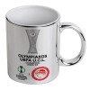 Mug ceramic, silver mirror, 330ml