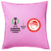 Sofa cushion Pink 50x50cm includes filling