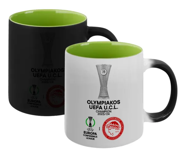 Ολυμπιακός νικητής UEFA Europa Conference League Champion 2023/24 — Μαγική εσωτερικό πράσινη
