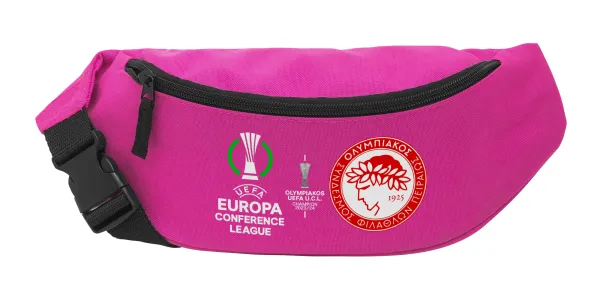 Olympiacos UEFA Europa Conference League Champion 2023/24 — Unisex waist bag (banana) in PINK color with 2 pockets
