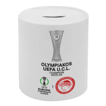 Ολυμπιακός νικητής UEFA Europa Conference League Champion 2023/24, Κουμπαράς πορσελάνης με τάπα