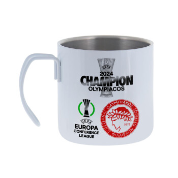 Olympiacos UEFA Europa Conference League Champion 2024, Mug Stainless steel double wall 400ml